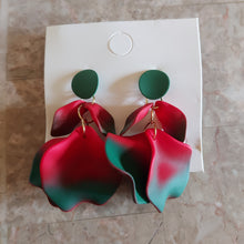 Load image into Gallery viewer, Acrylic Flower Petal Earrings
