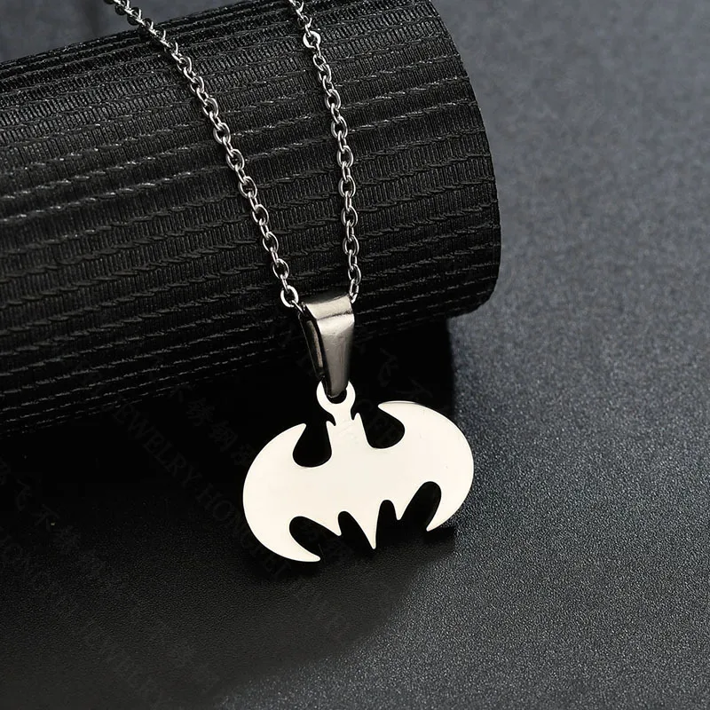 Stainless Steel Batman Inspired Men's Necklace