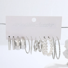 Load image into Gallery viewer, 6 Hoop Earring Set
