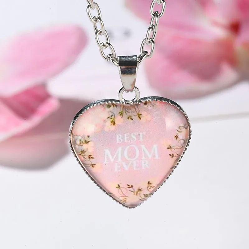 Best Mom Ever Heart Necklace