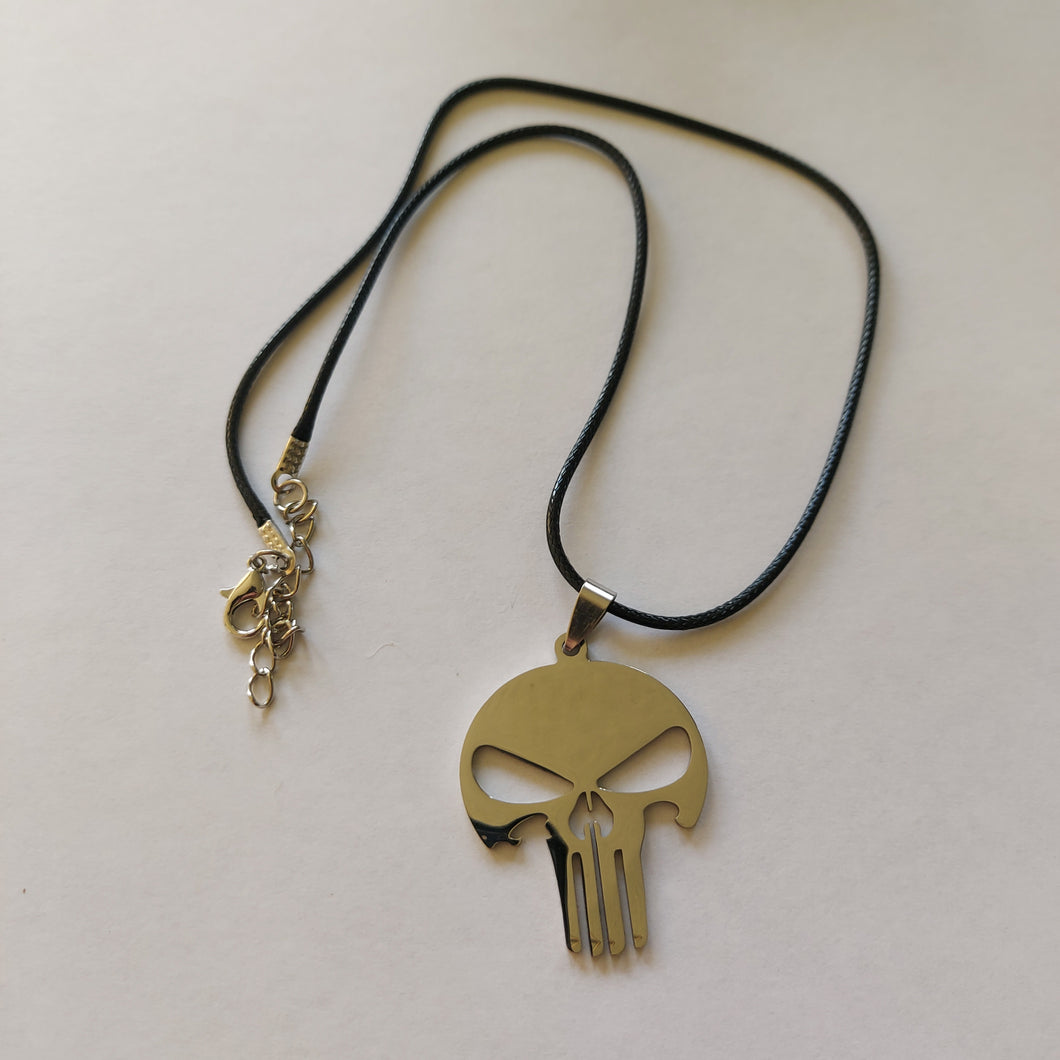 The Punisher Inspired Stainless Steel Skull Men's Necklace
