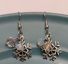 Load image into Gallery viewer, Silver Christmas Earrings
