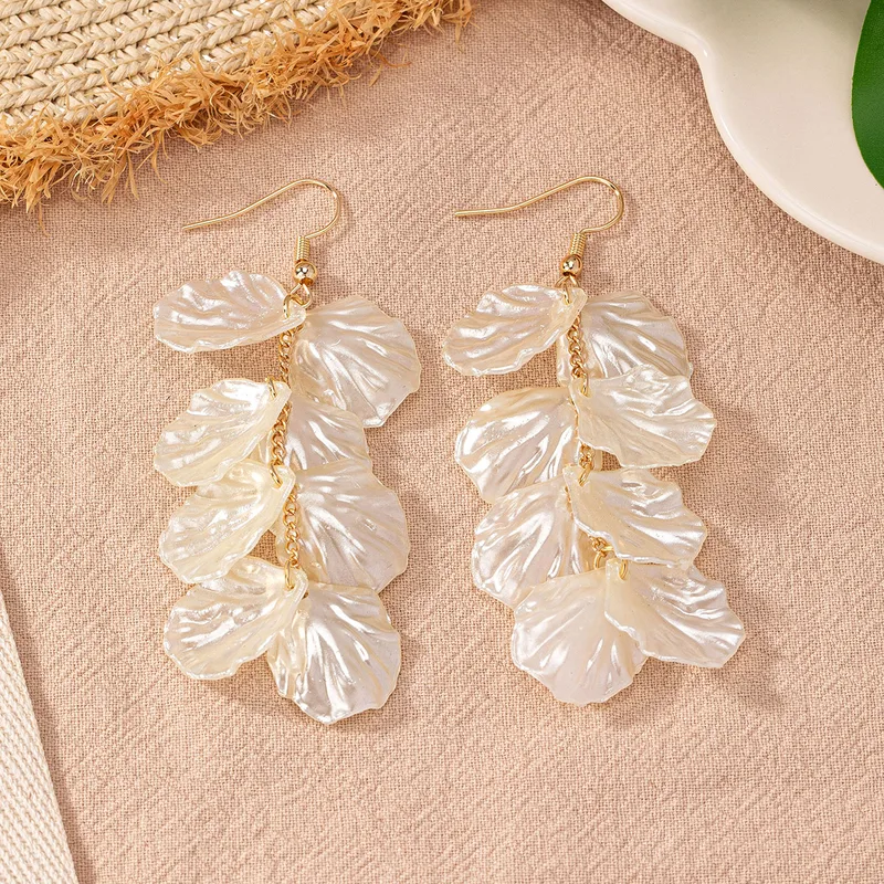 Acrylic Multi Petal Earrings