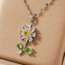 Load image into Gallery viewer, Stainless Steel Sunflower Necklace
