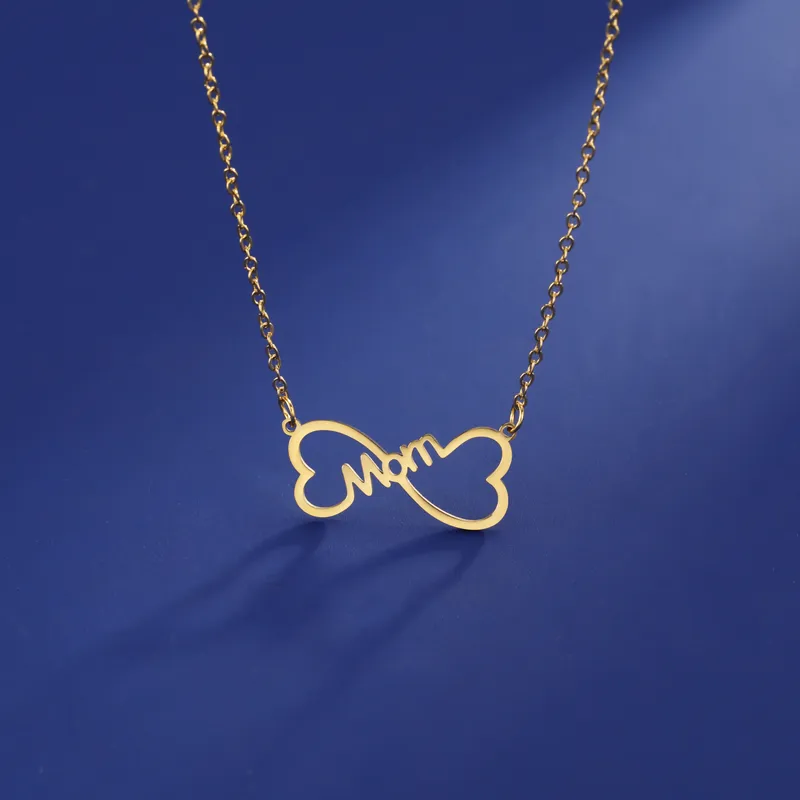 Stainless Steel Mom Infinity Necklace