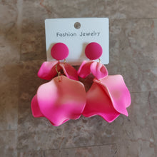 Load image into Gallery viewer, Acrylic Flower Petal Earrings
