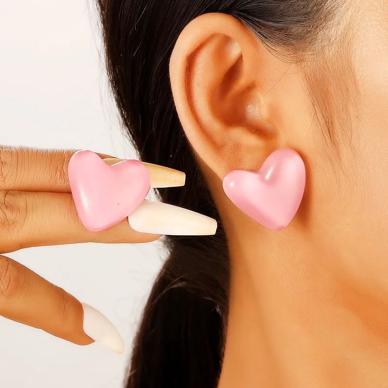 Large Heart Earrings