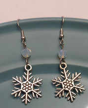 Load image into Gallery viewer, Silver Christmas Earrings
