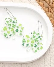 Load image into Gallery viewer, Acrylic Clover Earrings
