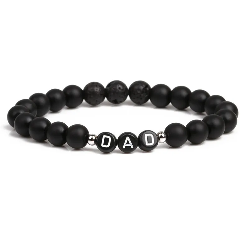 Dad Bead Stretch Bracelet