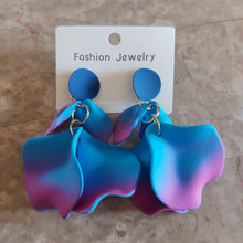Load image into Gallery viewer, Acrylic Flower Petal Earrings
