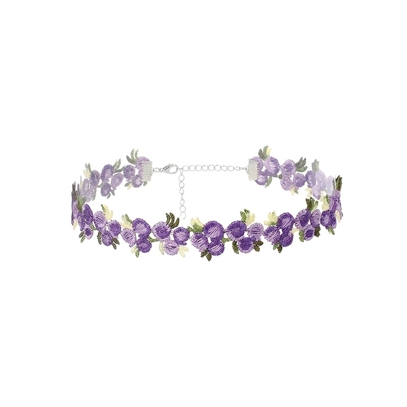 Lace Flower Choker Necklace