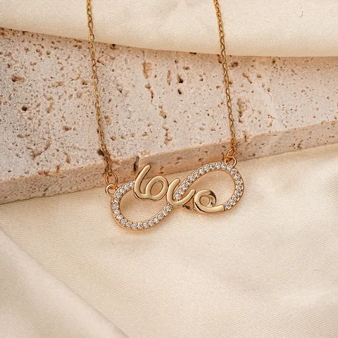 Stainless Steel Infinity Love Necklace