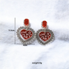 Load image into Gallery viewer, Acrylic Love Heart Earrings
