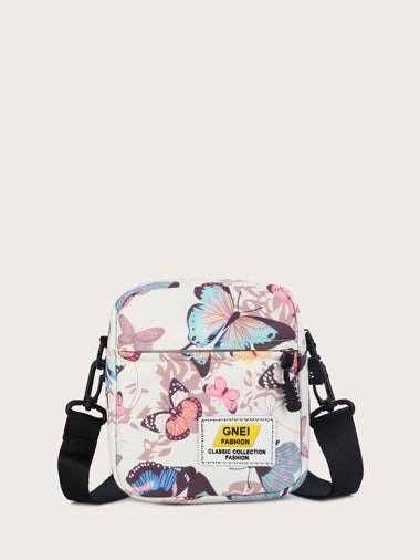 Butterfly Graphic Crossbody Bag