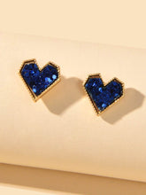 Load image into Gallery viewer, Sequin Heart Stud Earrings
