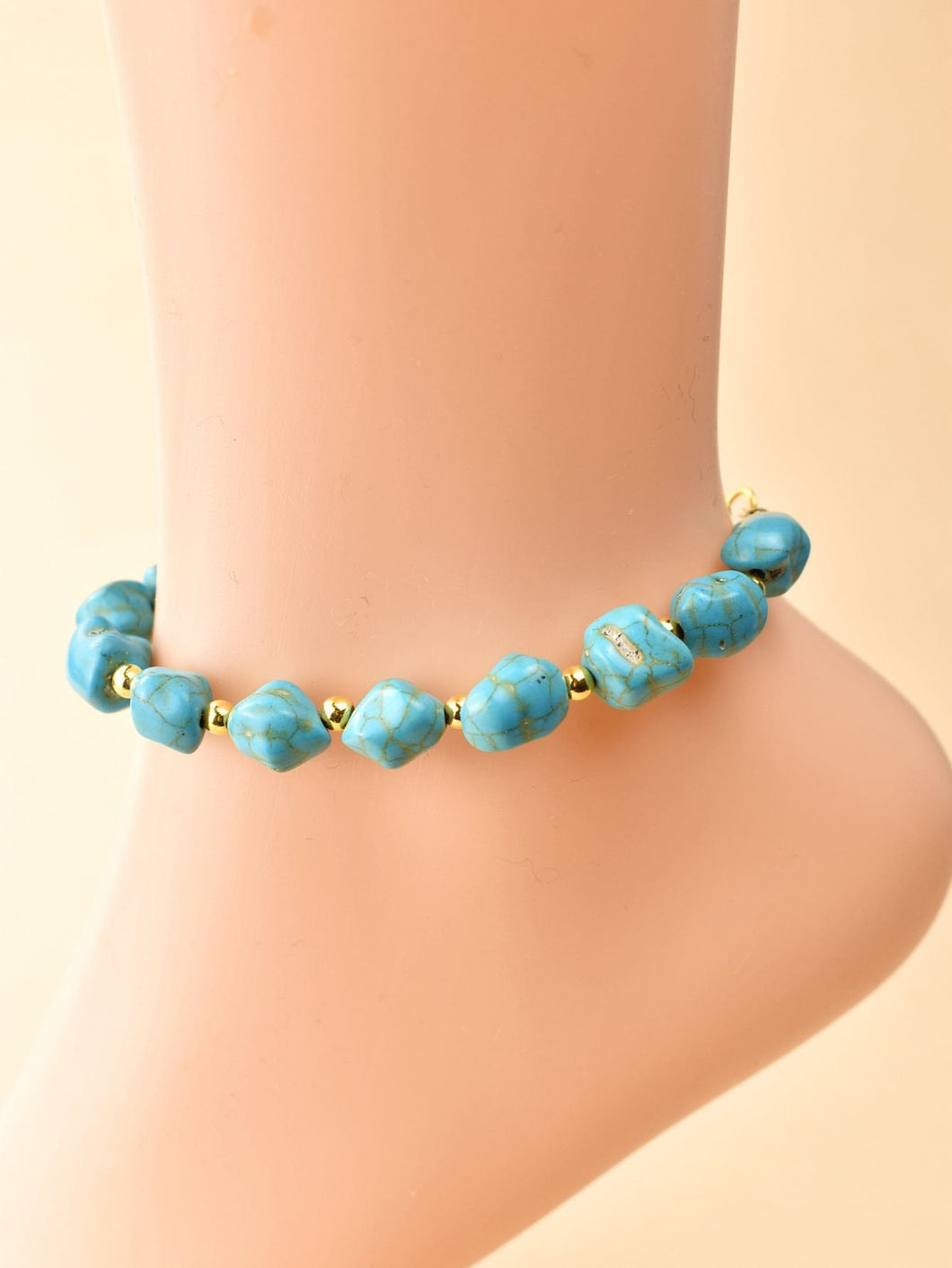 Turquoise Stone Anklet