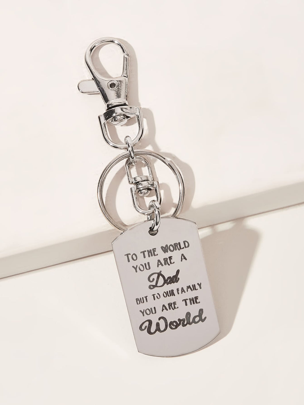 To The World You Are My Dad Keychain
