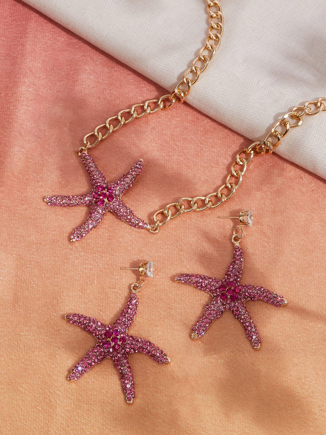 Starfish Necklace and Earring Set