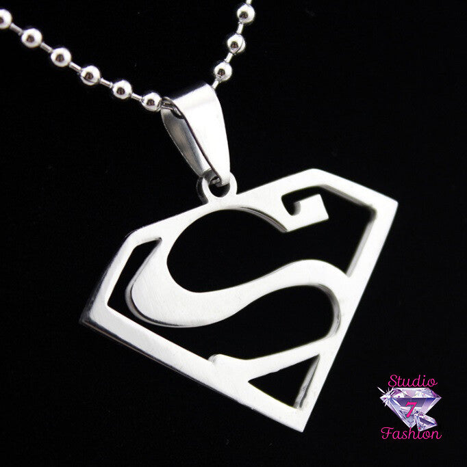 SuperMan Pendant Necklace